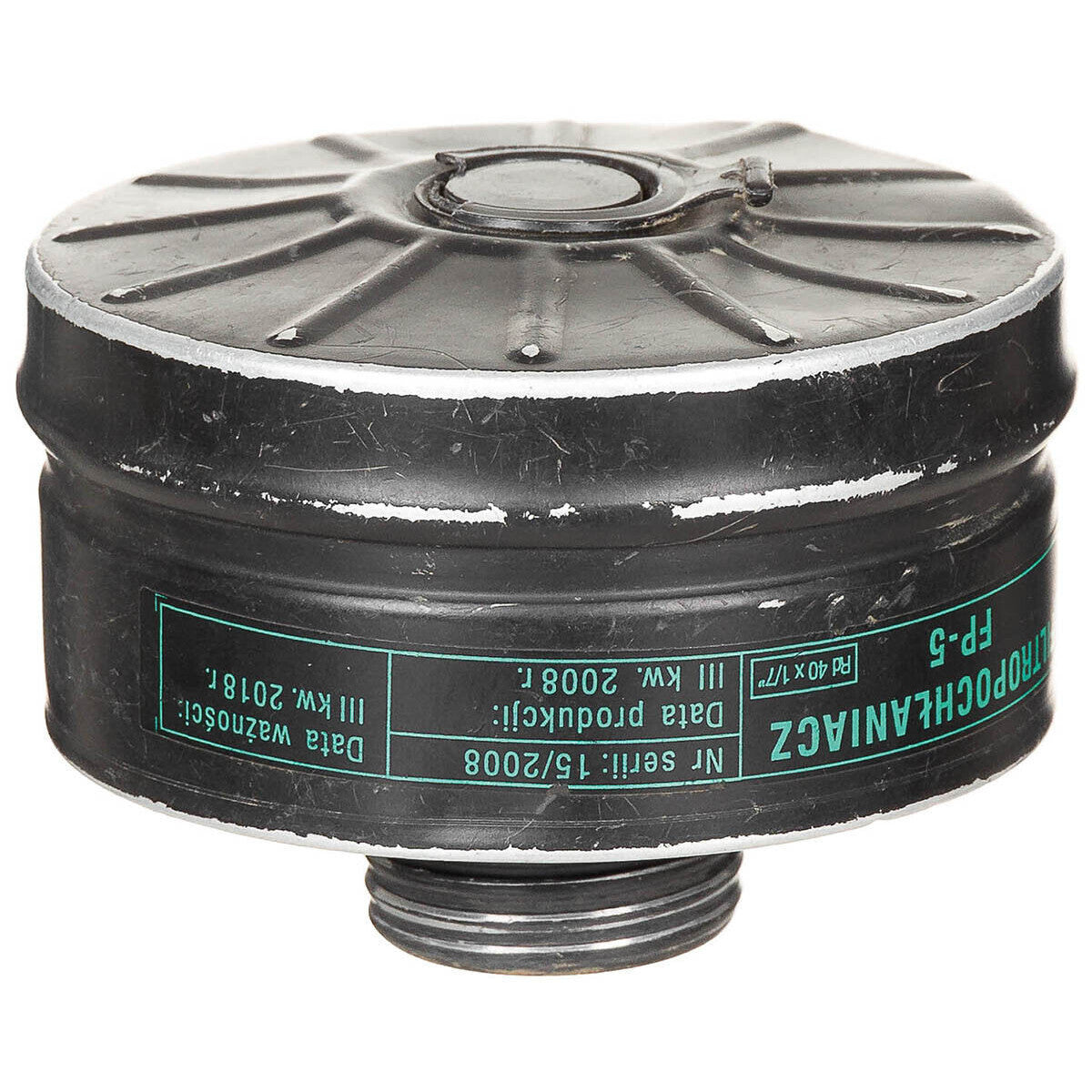 Original Polish Vintage PL Gas Mask Filter FP5 Used