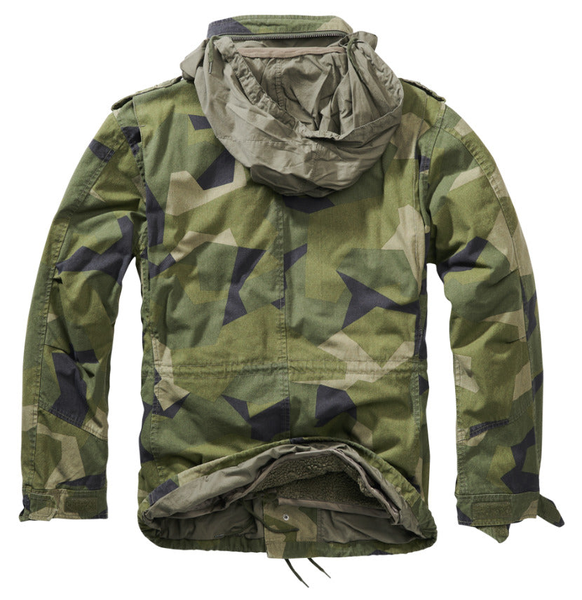 Brandit M65 Giant Jacket Military Tactical Field Outdoor Parka Swedish Camo