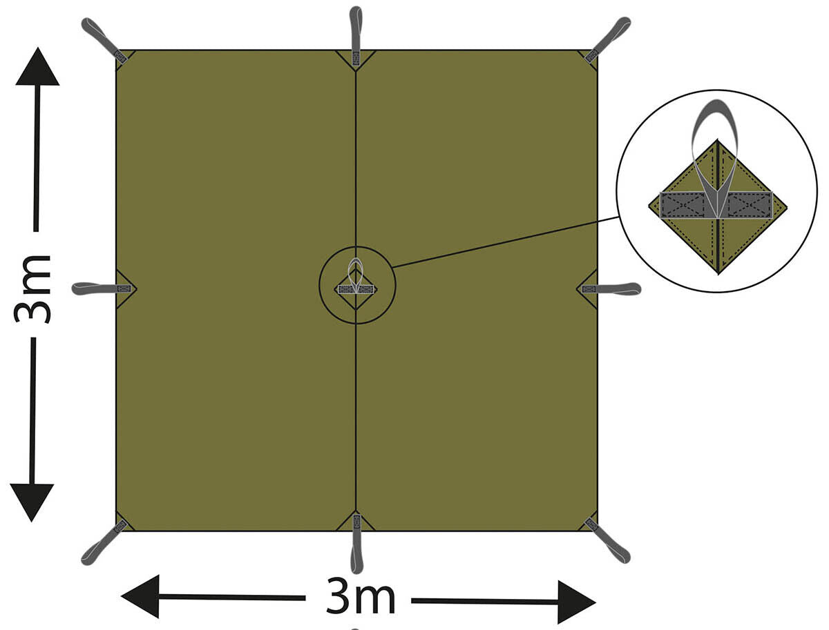 MFH Tarp Extreme Tarpaulin M95 Czech Camo 300 x 300 cm