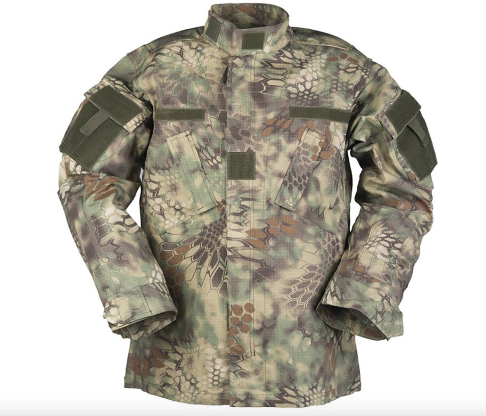 US Army Style Light Rugged Jacket  ACU Field Mandra Wood Camo