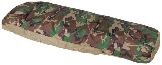 US Army Military Sleeping Bag Modular 3-Layer Laminate Woodland Camo