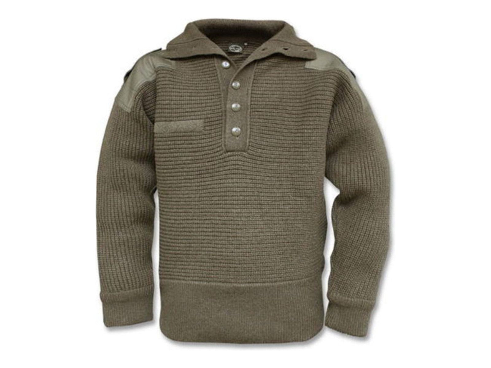 Original Austrian Army Military Alpine Sweater Pullover Knit  Wool NEW OD Green
