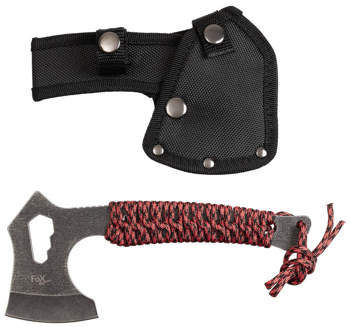 Tomahawk, "Redrope", stonewashed, wrapped handle