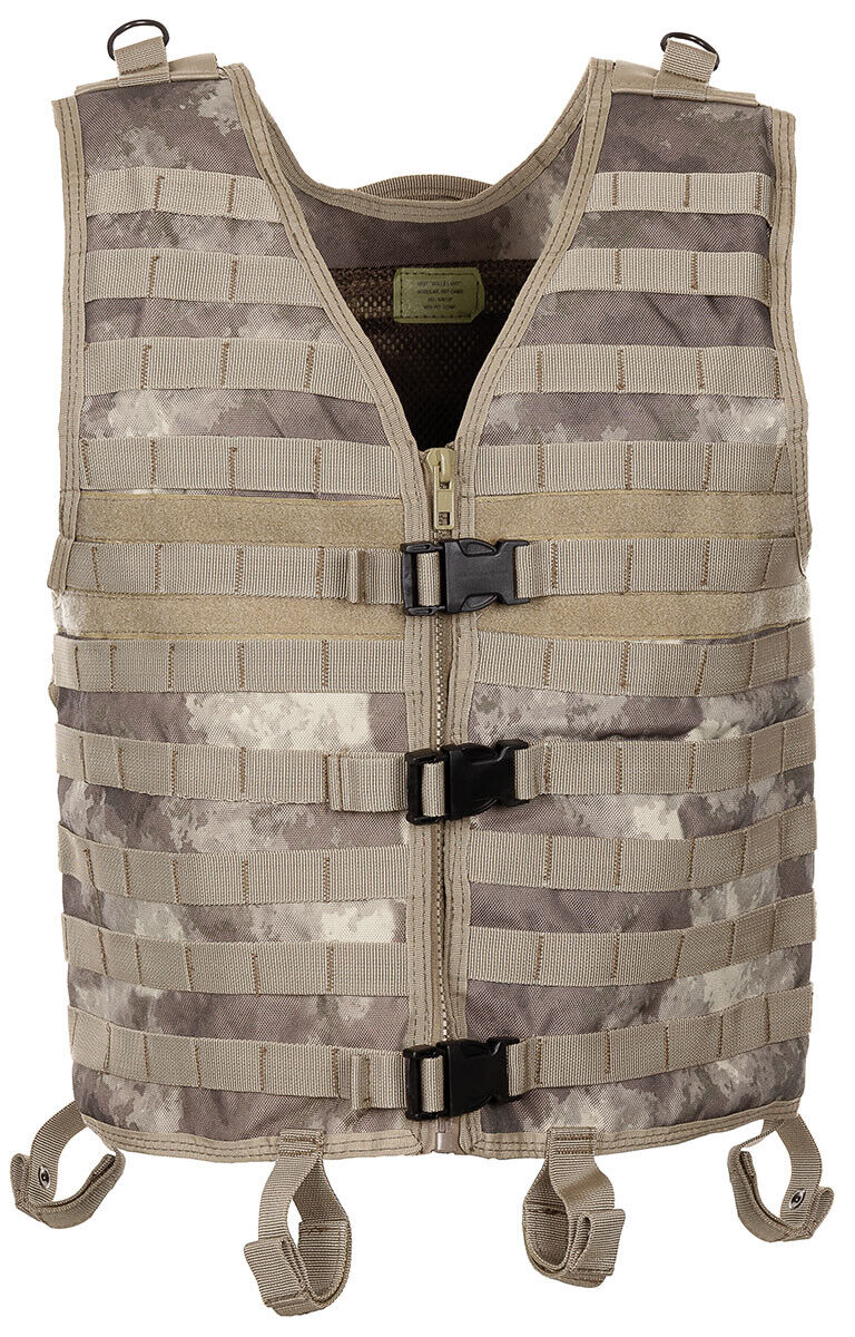 Tactical Air soft Paintball Military Molle Light Carrier Vest HDT Camo