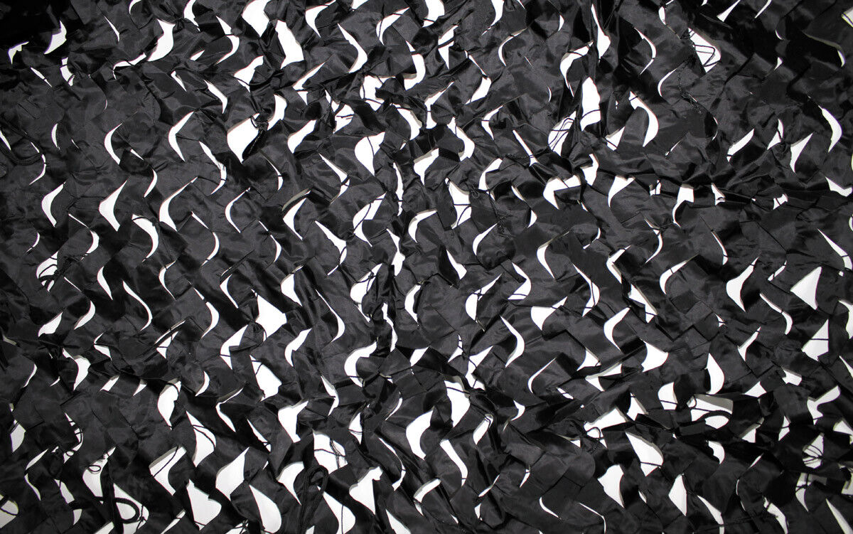 Military Army Camo Net With Carier Net  2x3m Basic Black