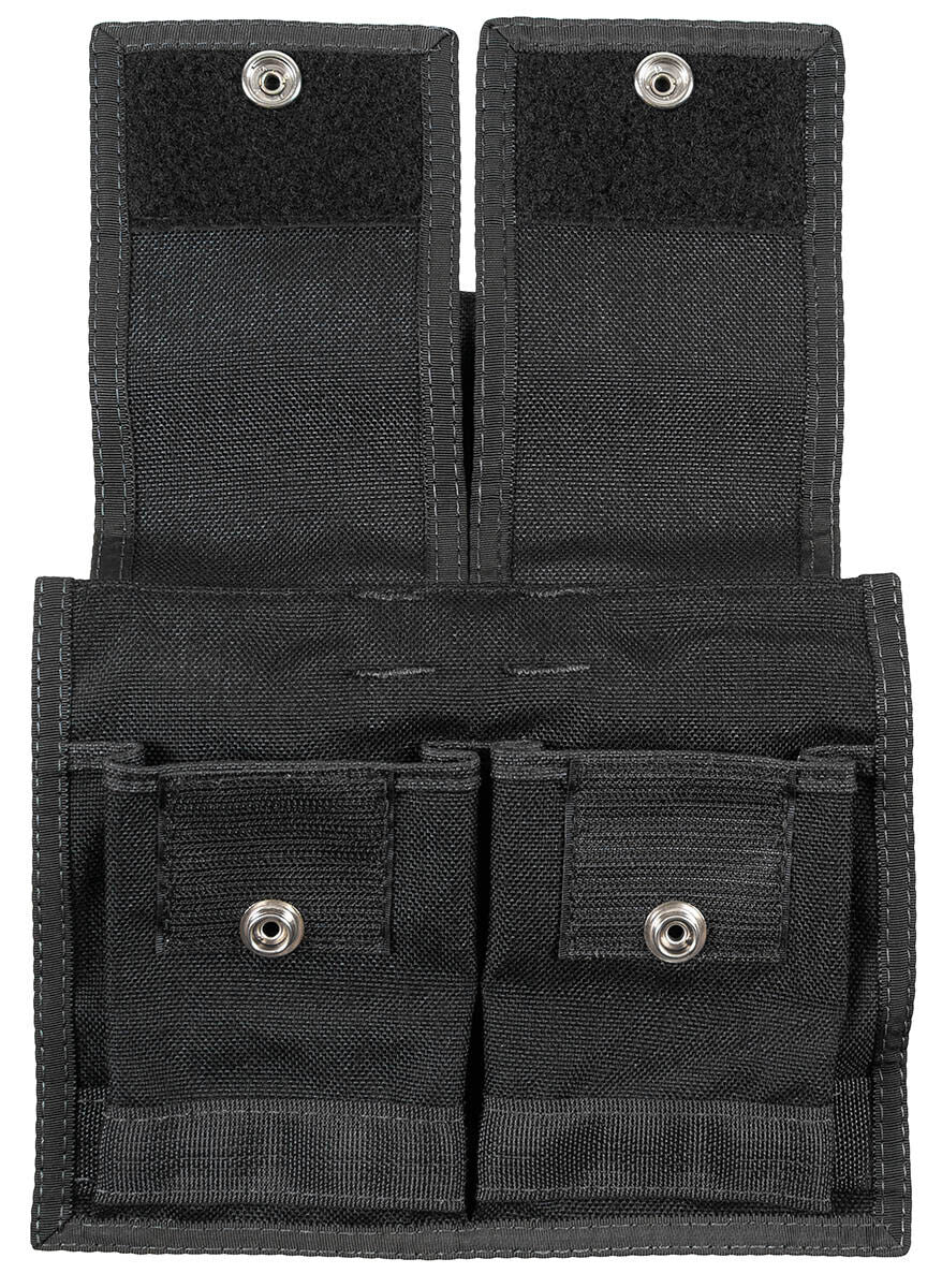 British Army Police Double Belt Pouch - Black