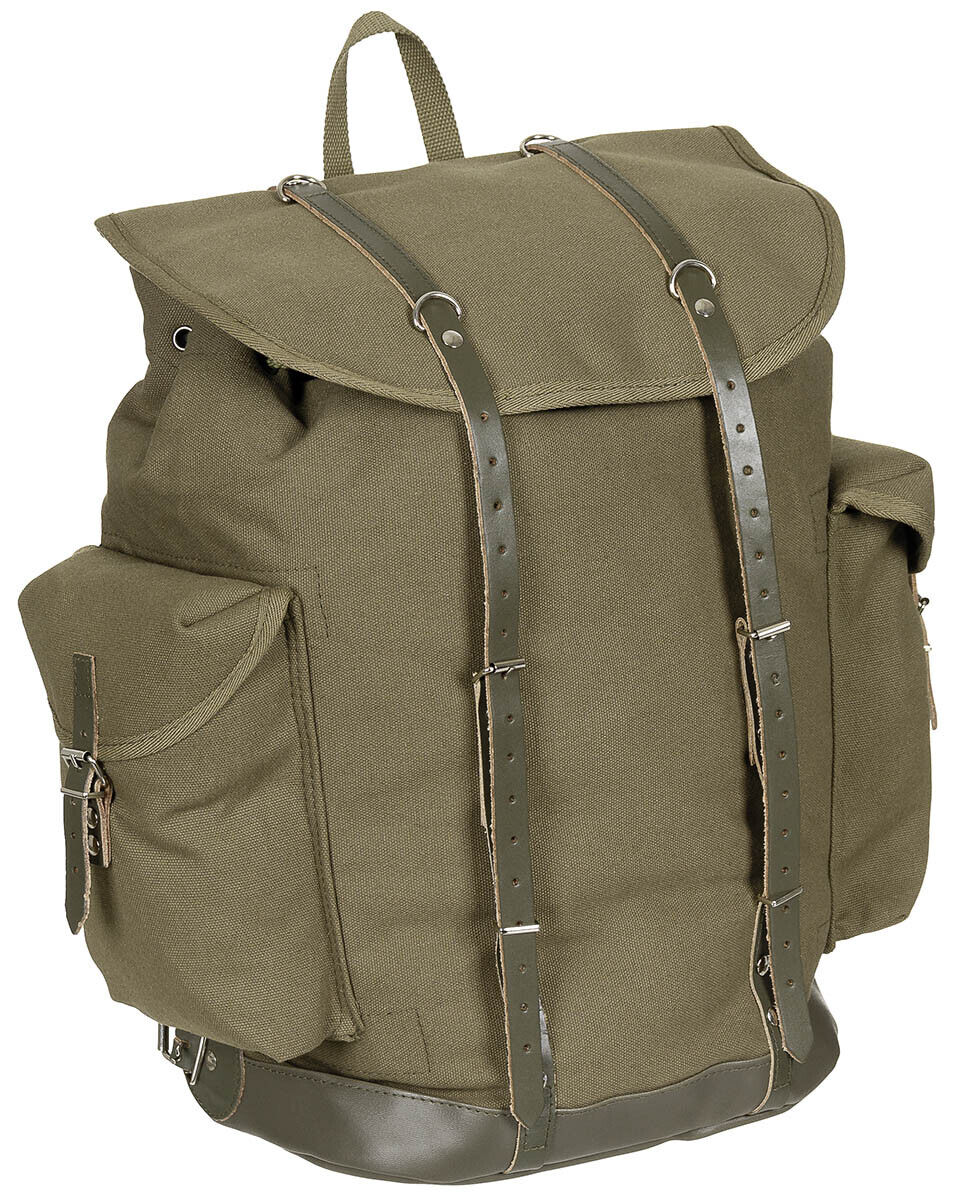 German Army 30L Mountain Backpack OD Green Old Model MFH Brand Military Tactical