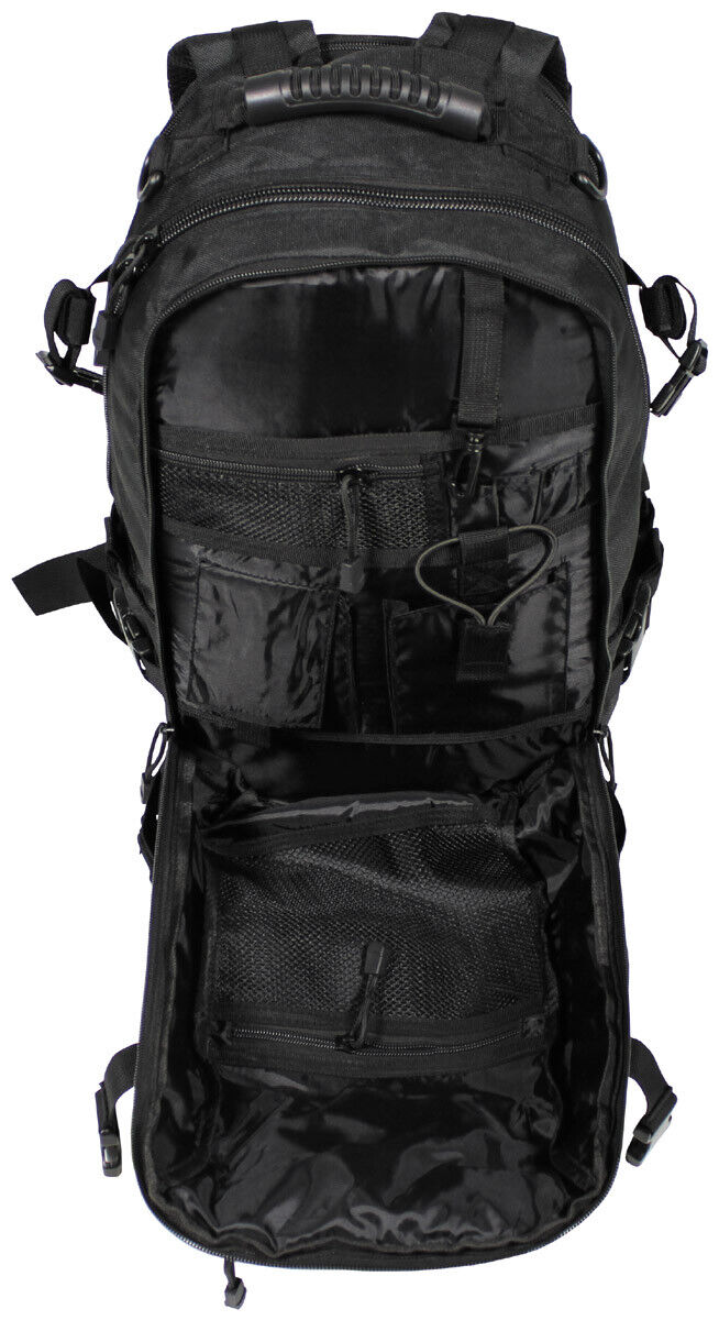 Outdoor Hiking Adjustable Backpack Military Army Backpack Aktion 30L Black