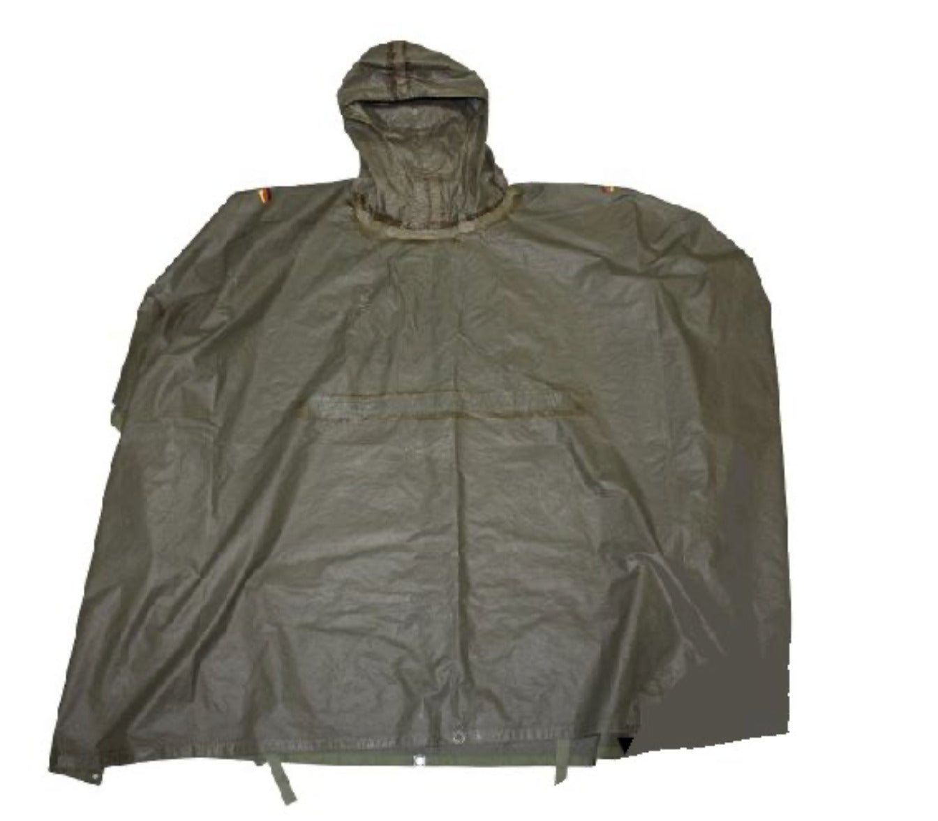 Original German Army Wet Weather Poncho Olive – Used