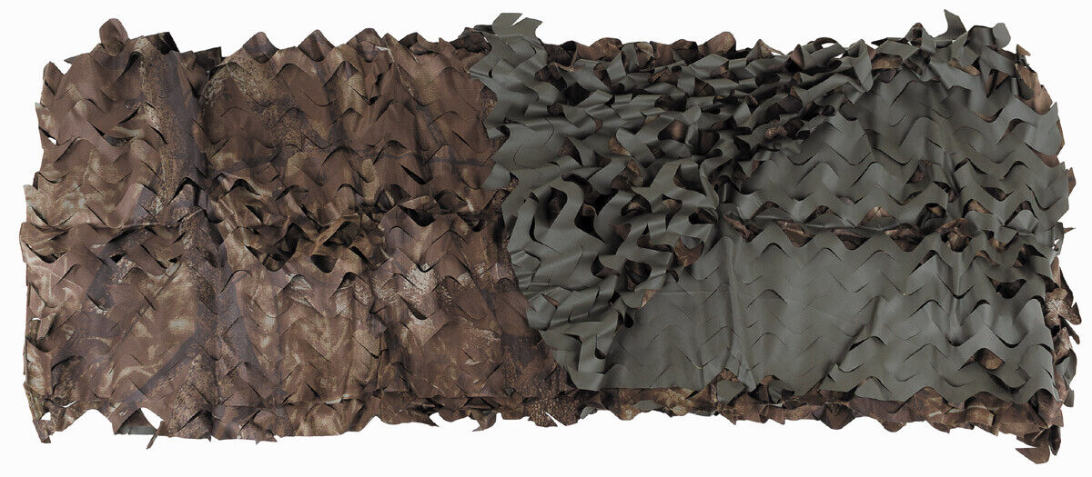 Military Army Camo Net With Carier Net  2x3m Reversible Hunter brown OD Green