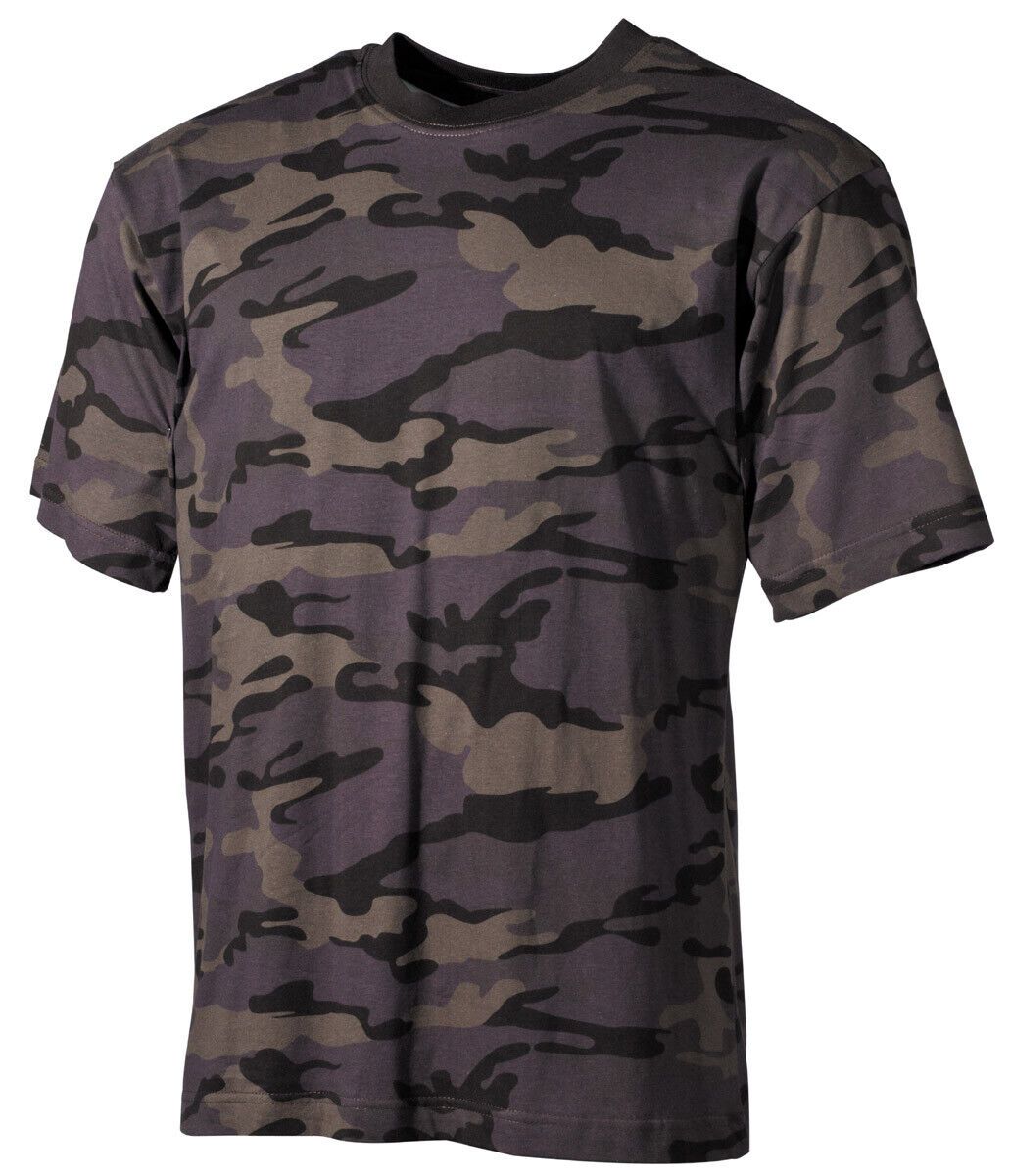 US Mens Tactical Combat T-Shirt Military Training Army Solider Combat Camo