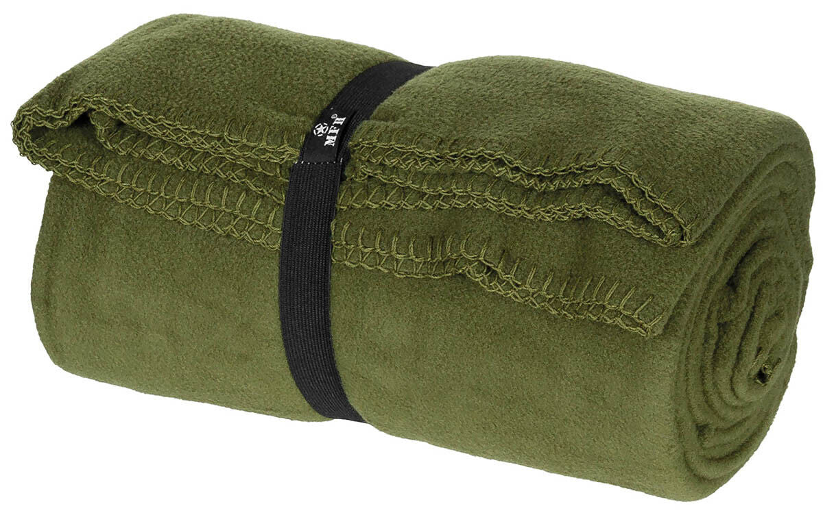 MFH Fleece Blanket Green Ca. 200 X150 Cm