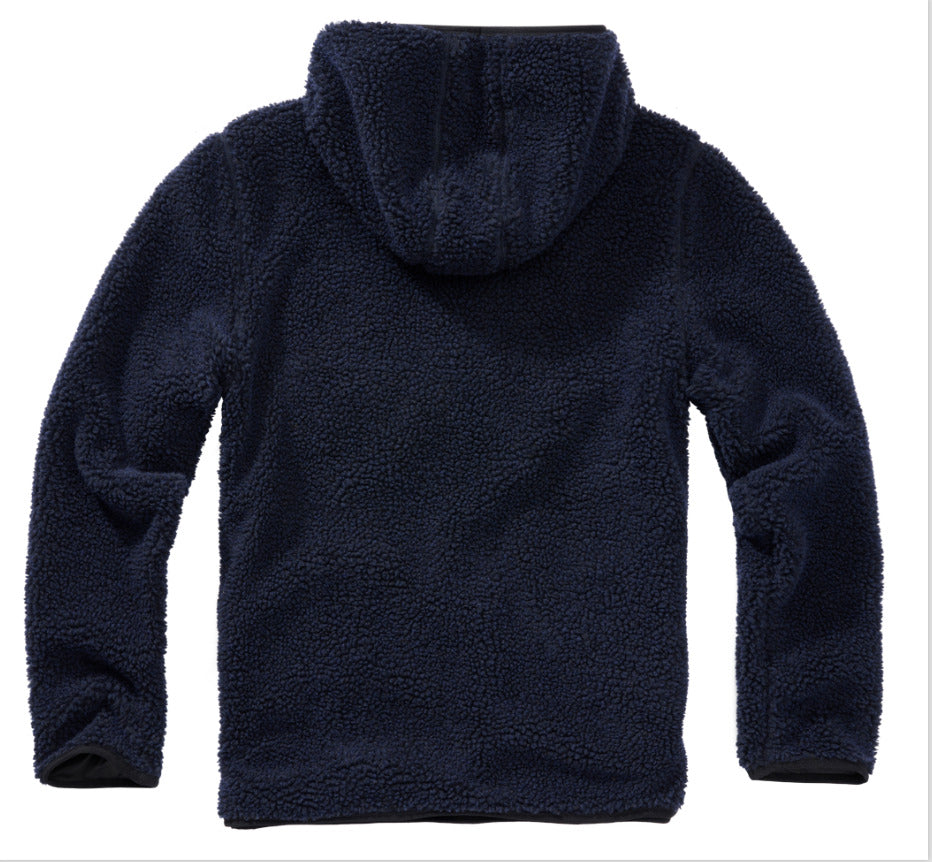 Brandit Teddy Fleece Worker Pullover Breathable Lining Hiking Army Navy