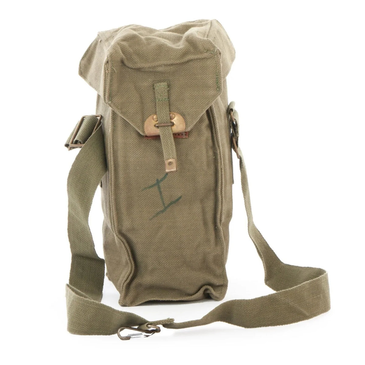 Original Belgian Army Shoulder Bag Olive – Used