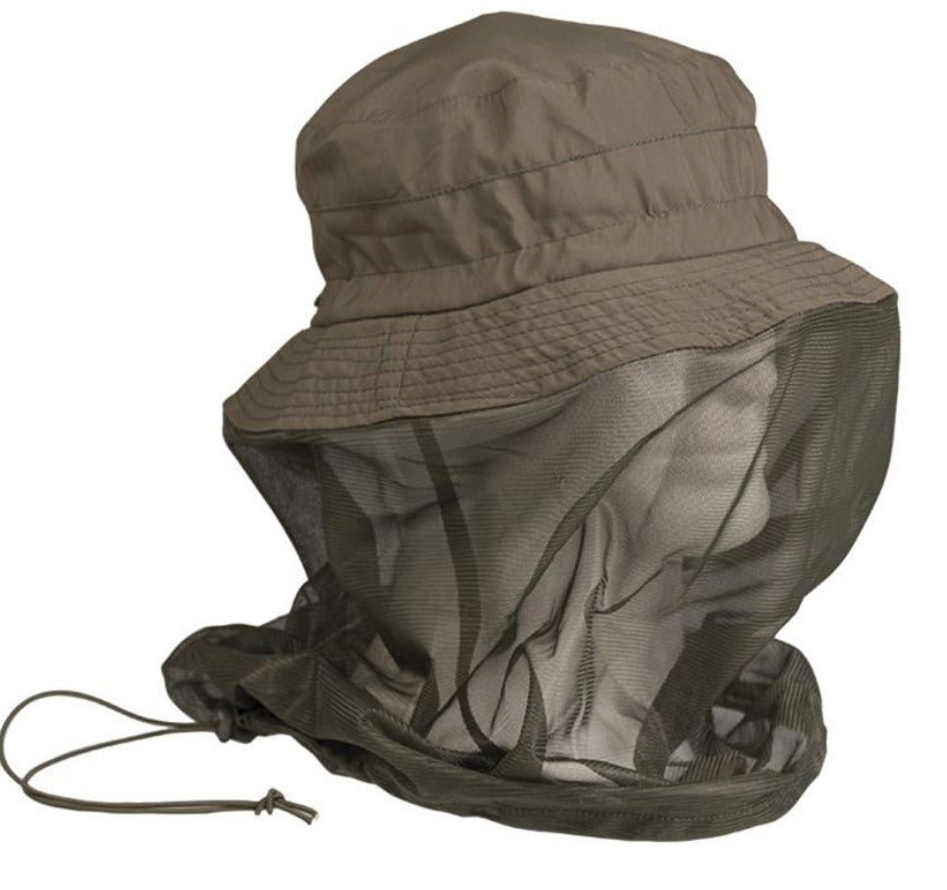 Mil-Tec Boonie Hat with Mosquito Net One Size Olive