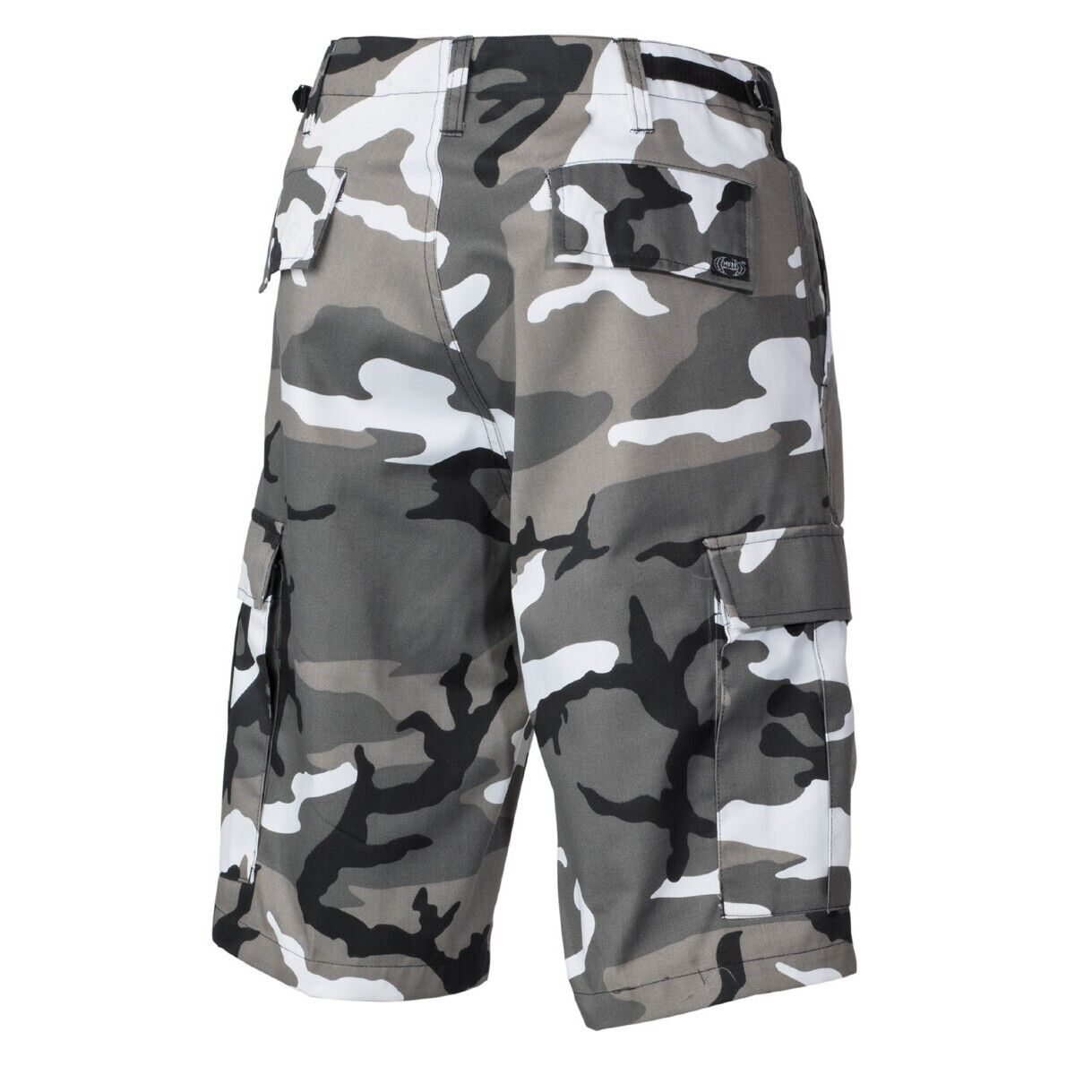 Shorts Bermuda Shorts Camo Military Army BDU Black Leg Pockets Urban