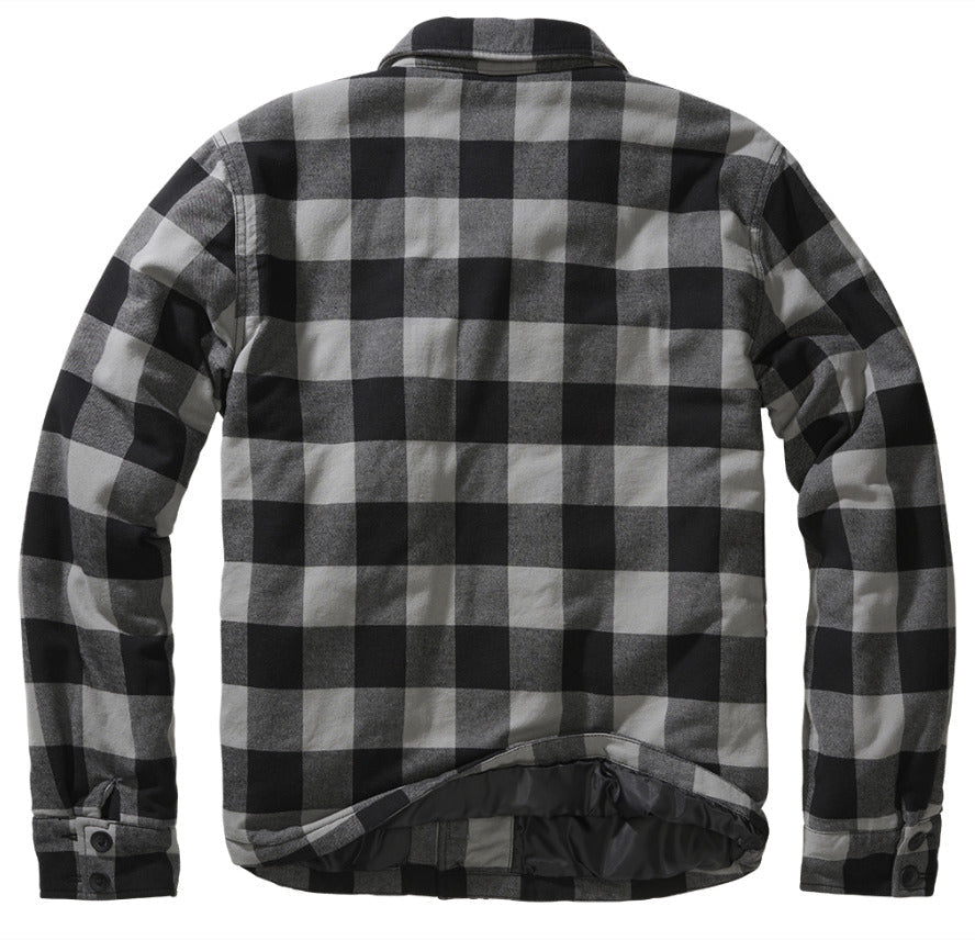 Brandit Lumber Jacket Padded Flannel Jacket 2 Big Breast Pockets 100% Cotton