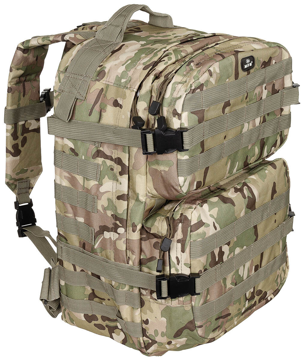 US 40L Backpack Assault II Tactical MOLLE Operation Camo Airsoft MFH Brand