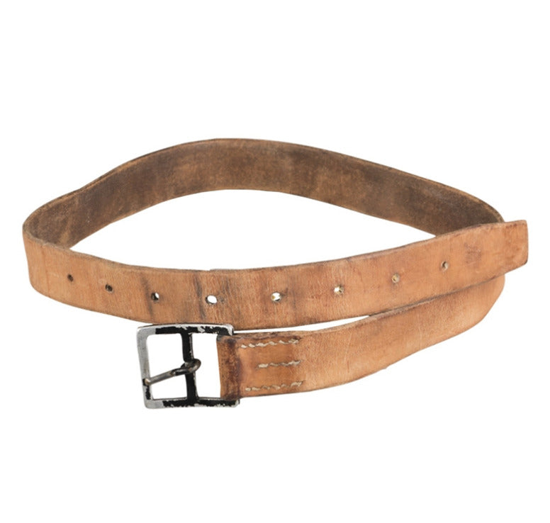 Original Swiss Army Leather Belt 33MM 90-100cm Brown – Used