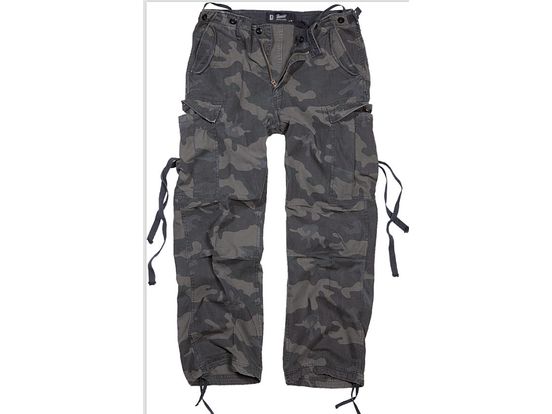 Brandit M65 Vintage Hiking Outdoor Pants Military Army Trousers Mens Darkcamo