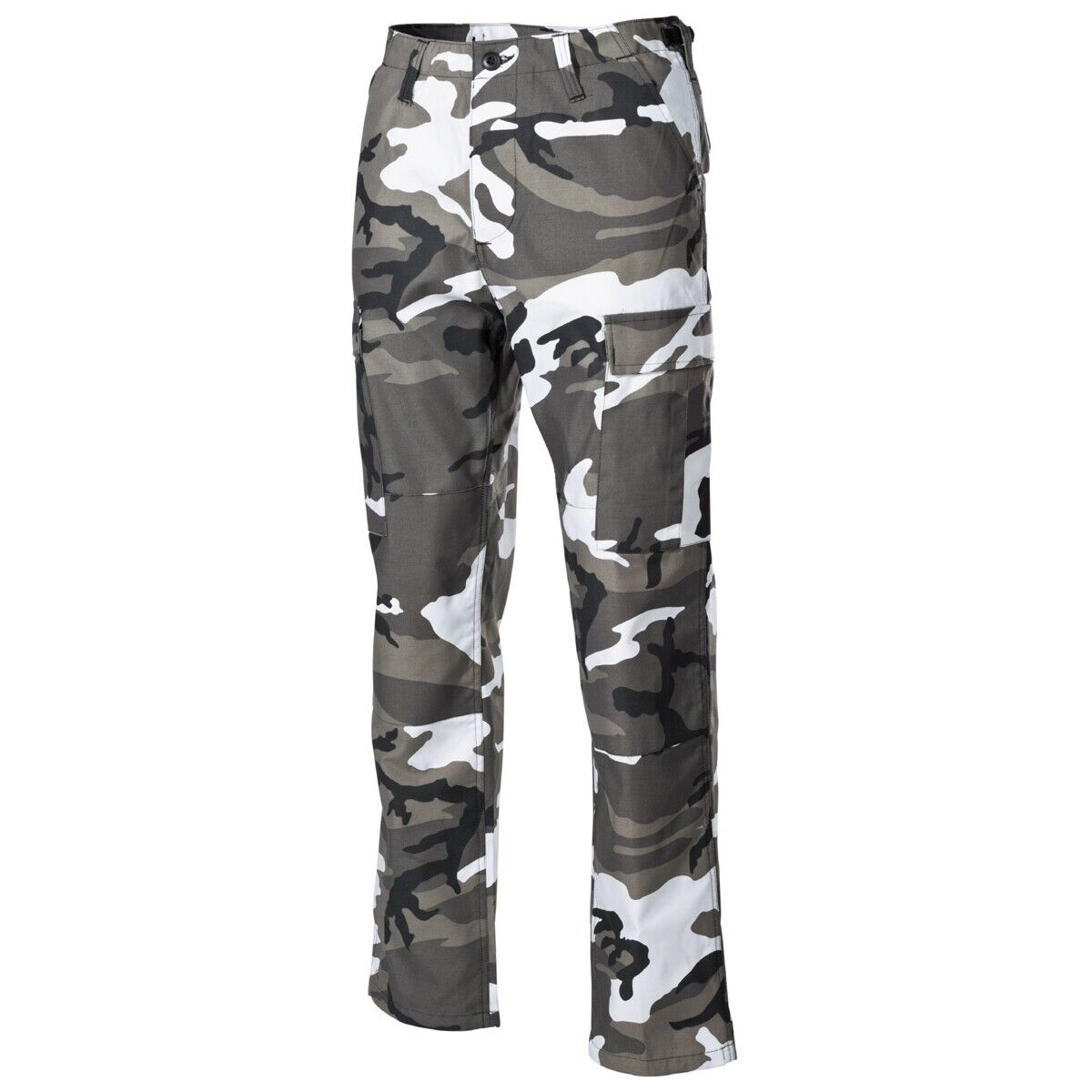 Combat Men's Trousers Reinforced Army Knees&Seat US BDU Winter Urban Camo MFH