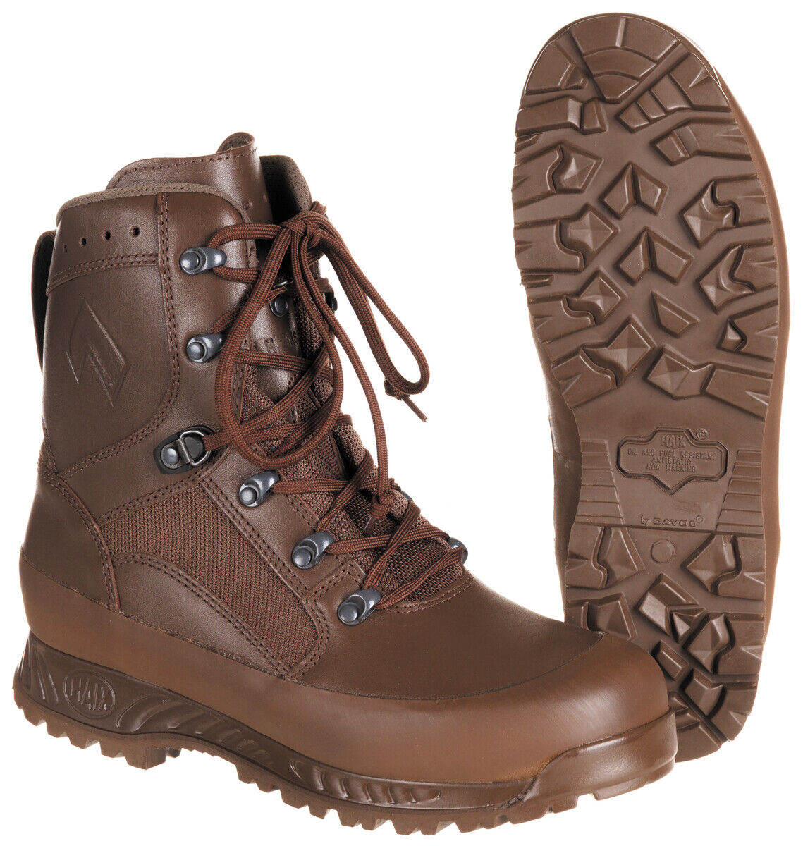GB Haix High Liability Combat Boots Men's Brown ColdHeat Protection Gore-tex