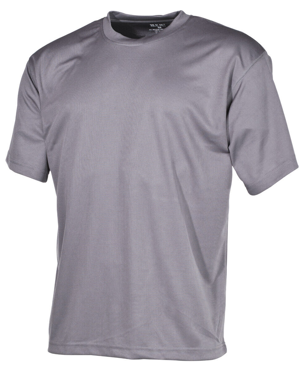 US Mens Tactical Combat T-Shirt Military Training Army Solider Grey