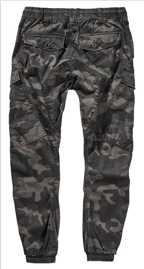 Brandit Ray Vintage Outdoor Hiking Camo Pants Military Army Trousers Mens Cargo