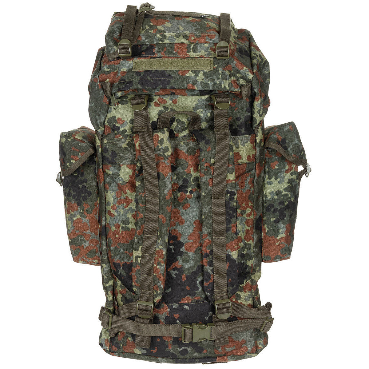 German Army 65L Combat Backpack Bundewehr Flecktarn Original Material MFH Brand