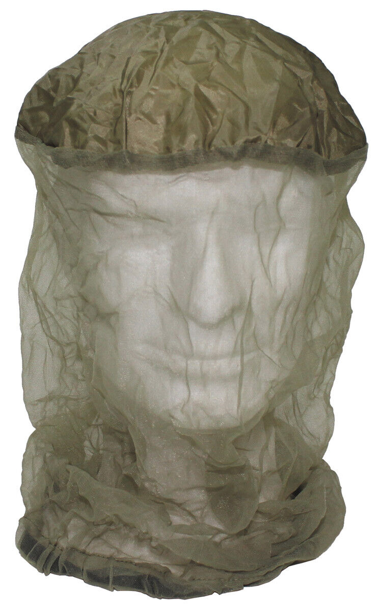 MFH Mosquito Head Net Green Elastic Band