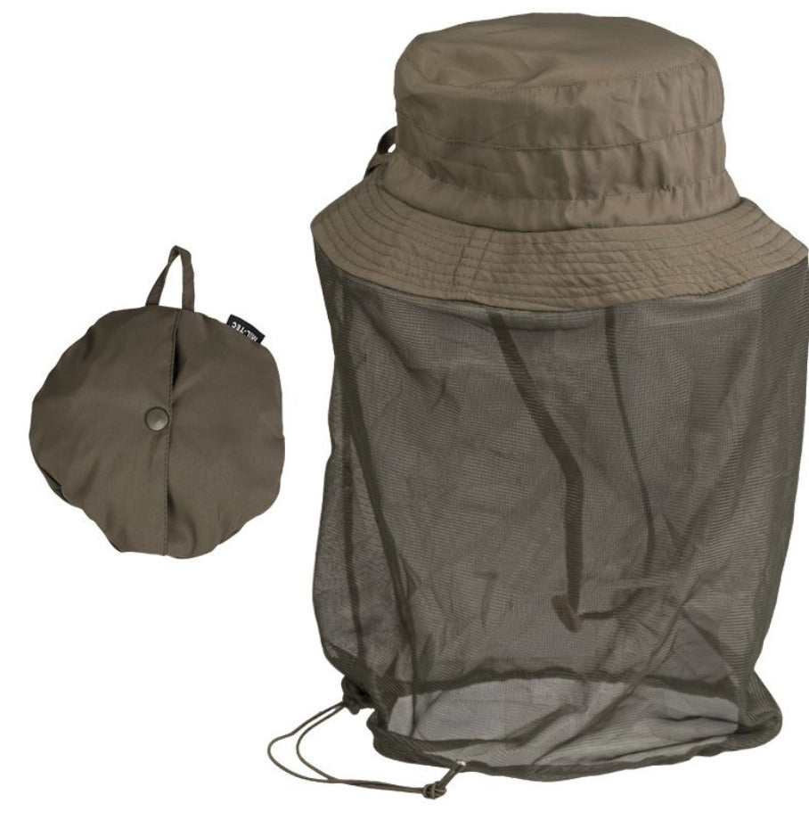 Mil-Tec Boonie Hat with Mosquito Net One Size Olive