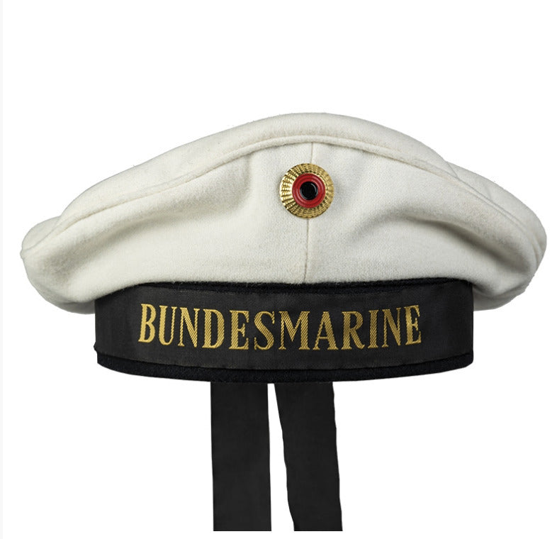Mil-Tec Navy Hat with Bundesmarine Insignia White