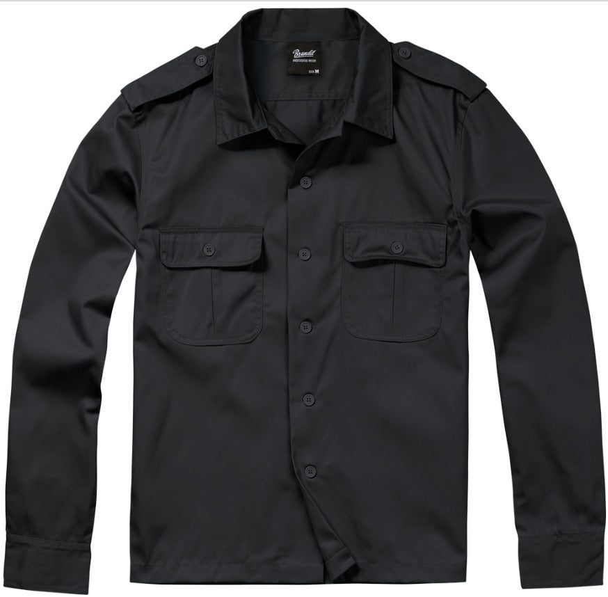 Brandit US Style Shirt Long Sleeve Outdoor Military Army Water-Repellent Durable