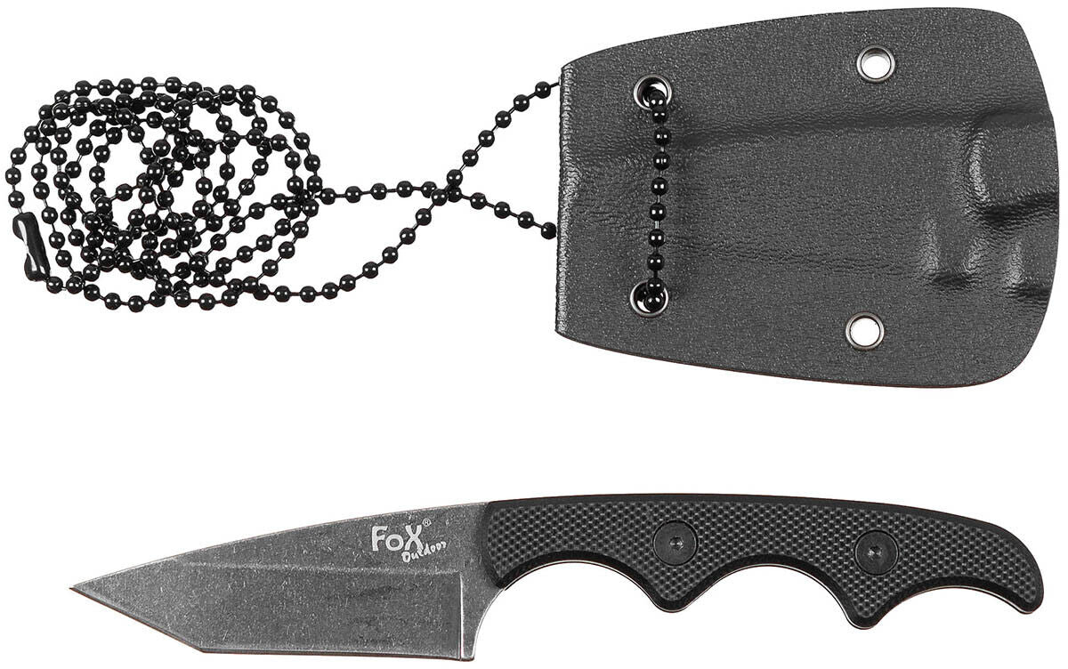 Military Outdoor Hunting Camping Knife Neck II G10 Handle Sheath