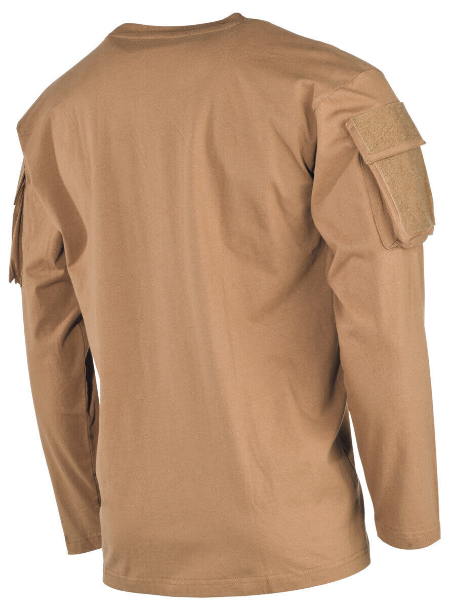 MFH US Shirt Long-sleeved with Sleeve Pockets Coyote