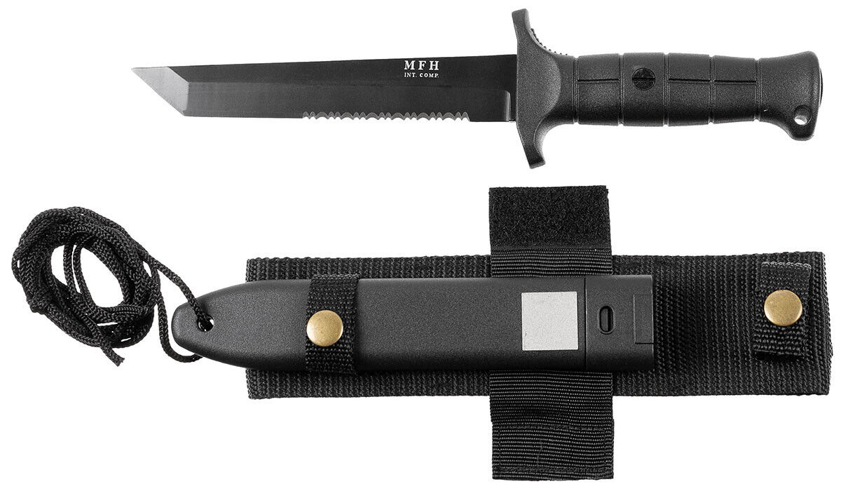 Military Army Combat Knife Plastic Handle Sheath Detachable Belt