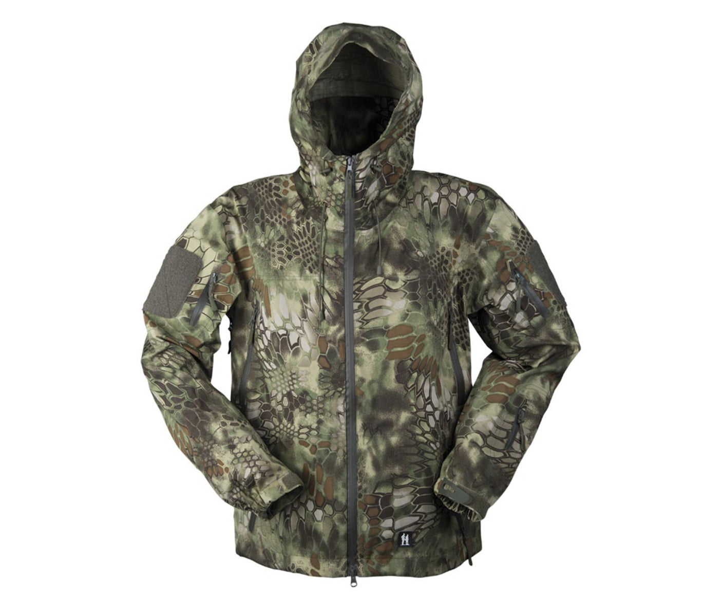 MIL-TEC Mandra Jacket Hardshell Breathable Patrol Mens Combat Hooded Camo Tan