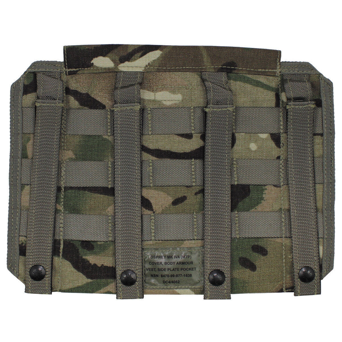 GB Original Military Army Bag Side Plate Pocket, Osprey MK IV MTP Camo Used