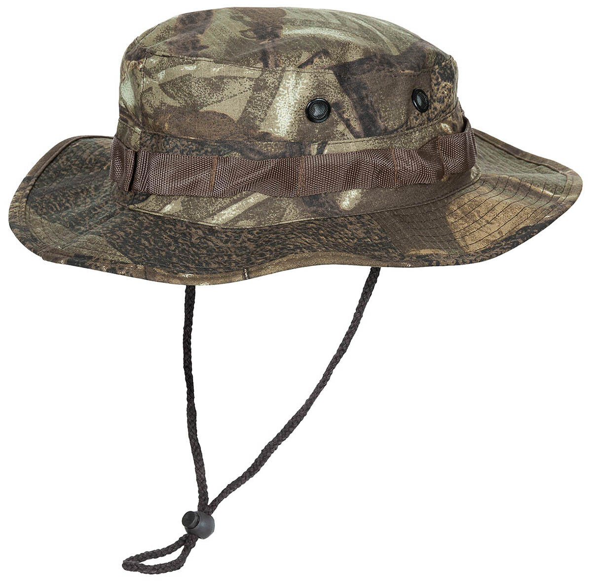 MFH Special Forces Short-Brim Ripstop Camo Army Bush Hat Jungle Military Brown