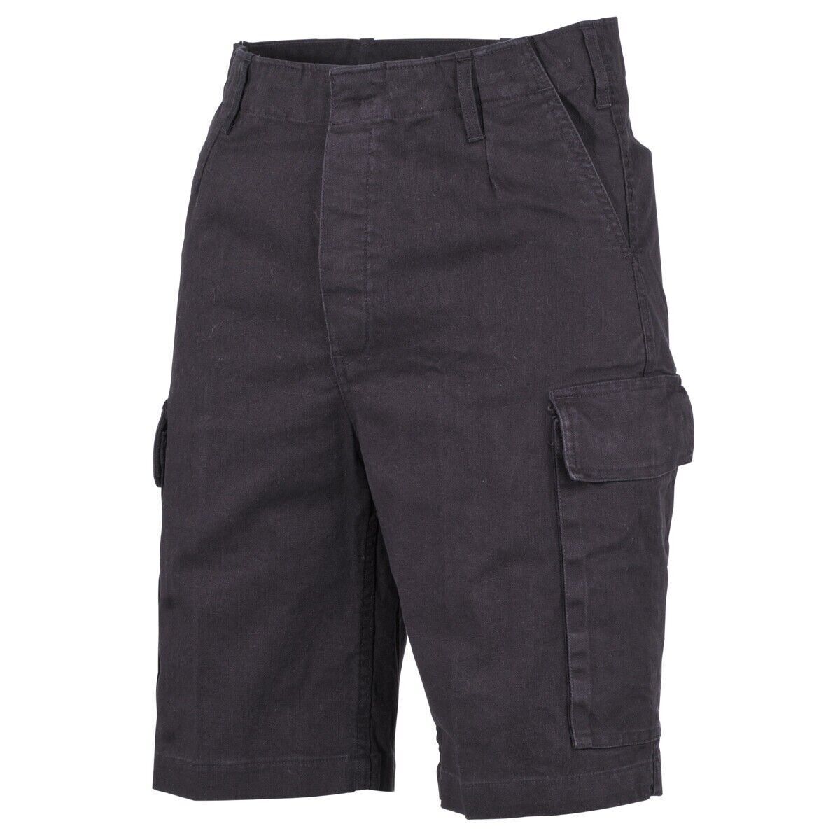 MFH German Army Moleskin Bermudas -stonewashed Black