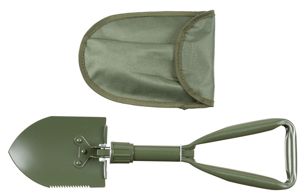 Folding Spade 3-part Military Army Camping Outdoor Spade OD green
