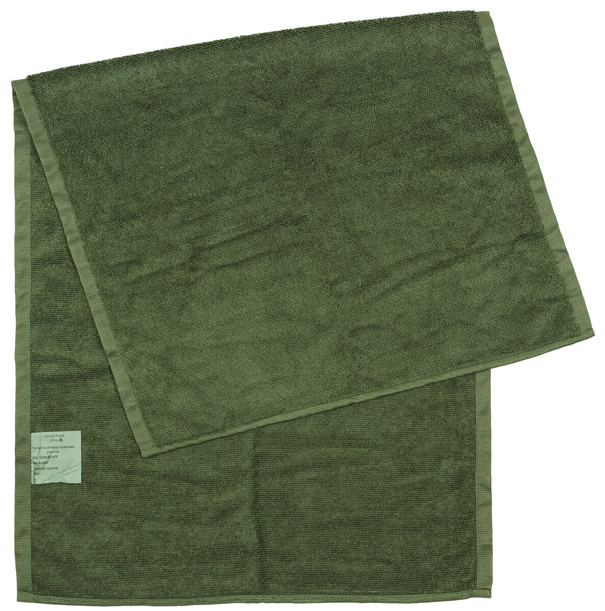 Original British Army Towel Green 100 X50 Cm Anti-microbial – Used