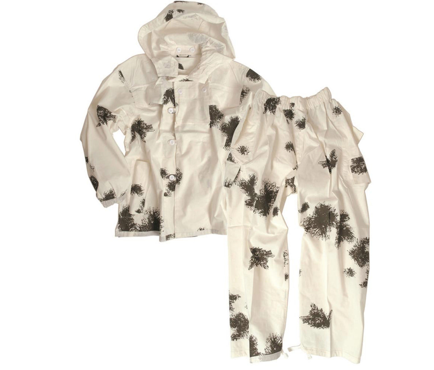 Mil-Tec German Cotton 2-pcs. Snow Camo Suit