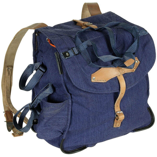 Original Romanian Vintage Backpack Blue Military Surplus Retro Gear 20L