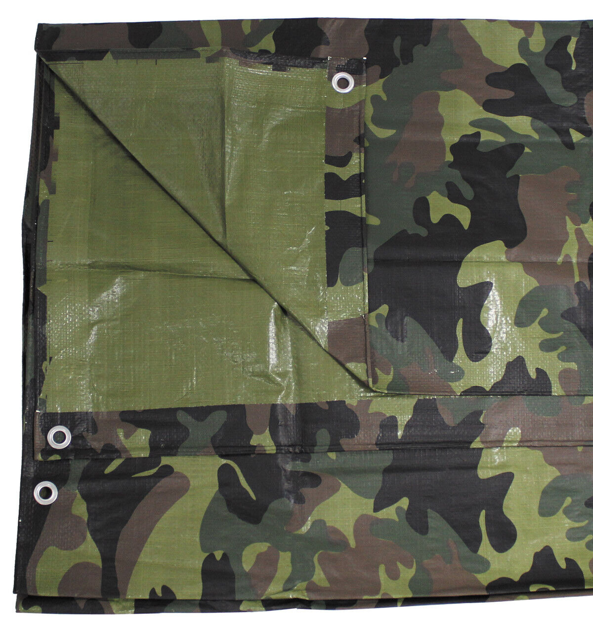 MFH Tarpaulin PE Metal Eyelets Ca. 190 X300 Cm Woodland