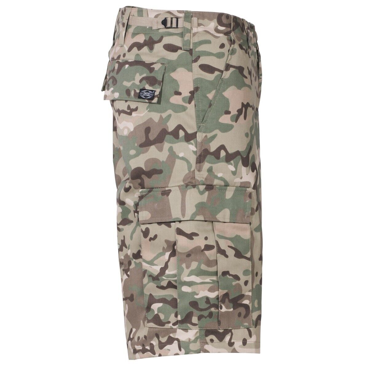 Shorts Bermuda Shorts Men's Military Army BDU Black Leg Pockets Operation Camo