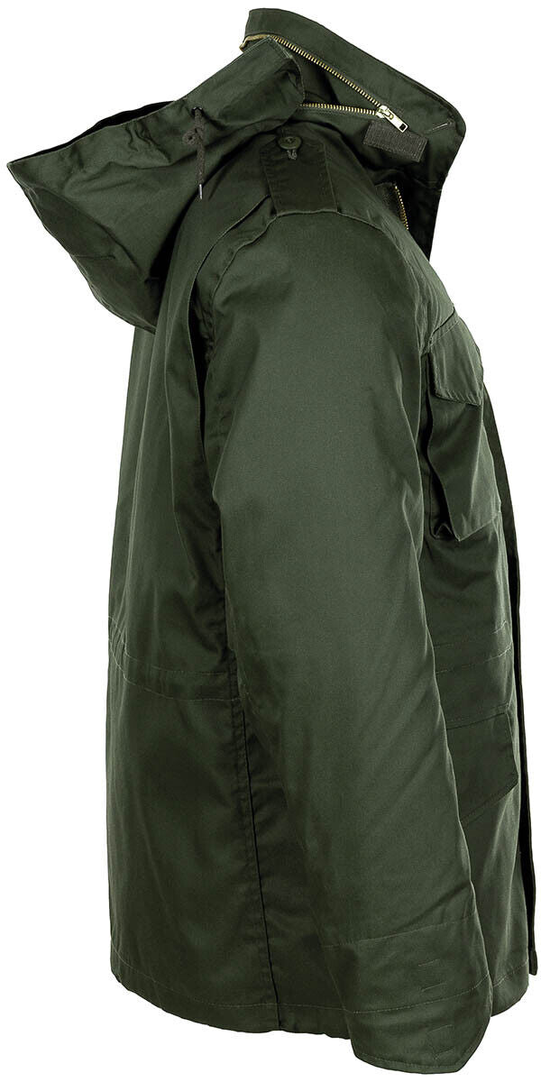 MFH US Field Jacket M65 Green with Detachable. Quilted Lining
