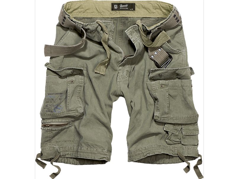 Brandit Bermuda Shorts Vintage Savage Ripstop Outdoor Military Army Olive