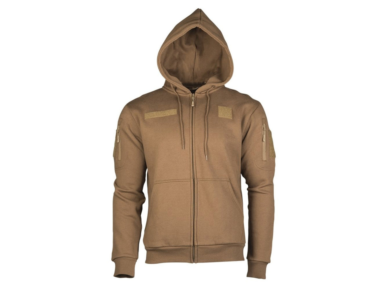 Mil-Tec Tactical Hoodie with Zipper Coyote