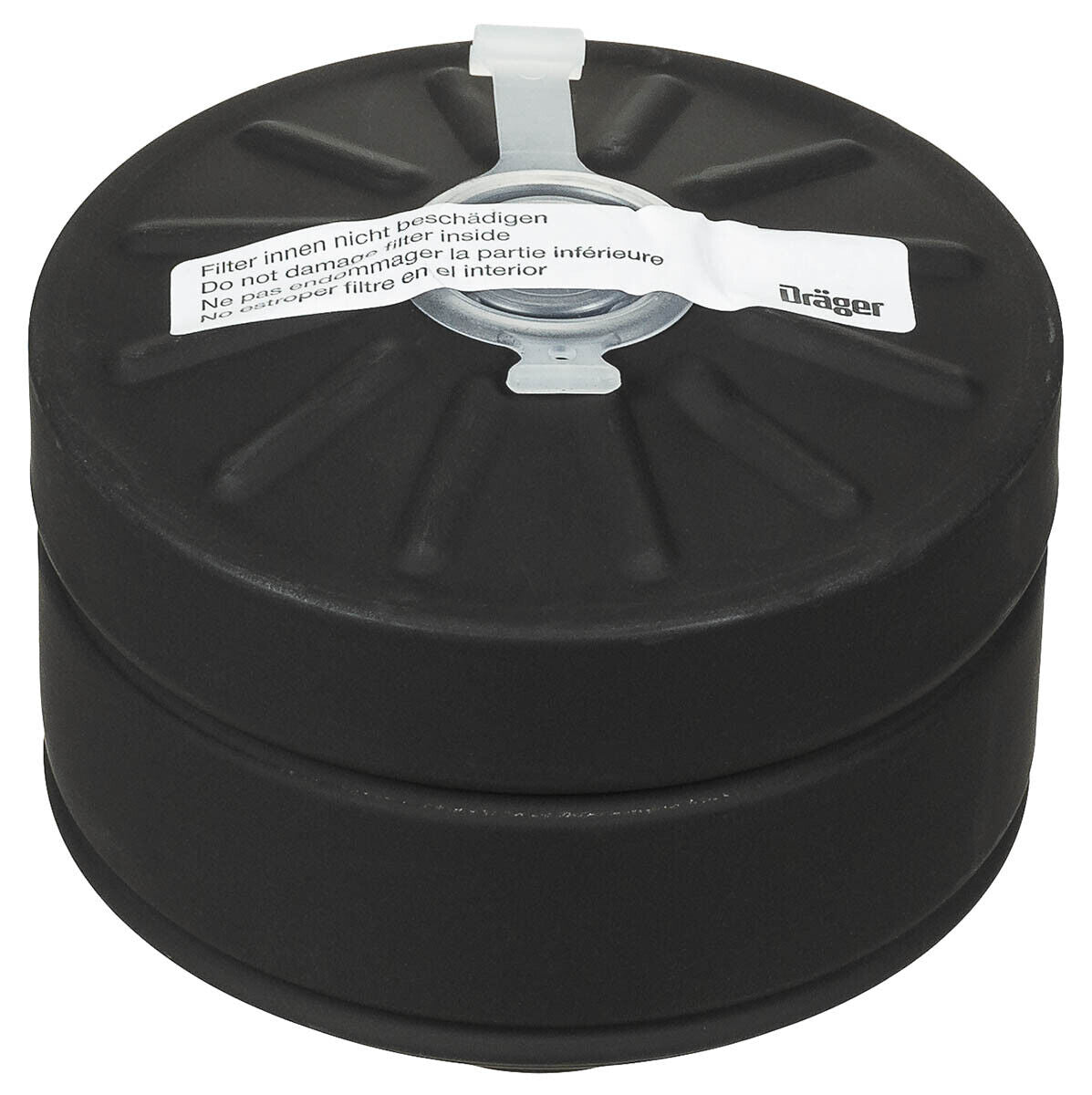 Military Surplus Gas Mask Filter Dräger Nato Expired Black – Used